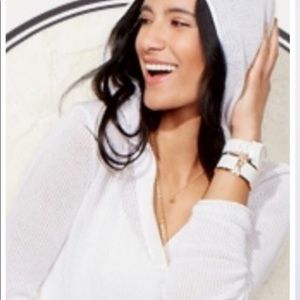 CAbi #845 Portside White Mesh Hoodie
Women's